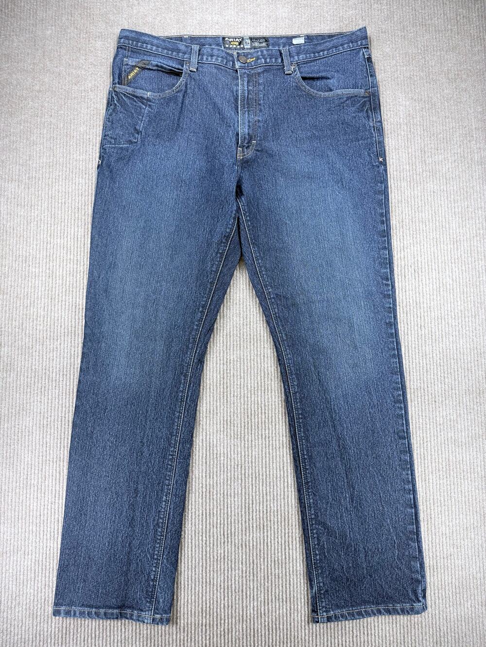 Ariat Rebar M4 Relaxed Straight Jeans Blackstone 40x36